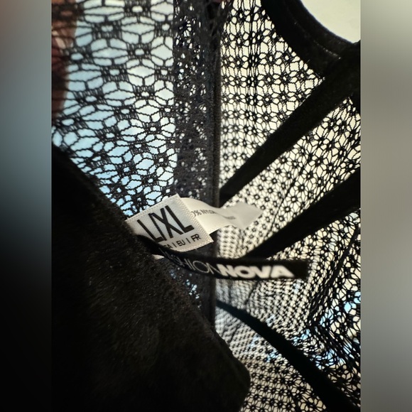 Black mesh corset, size Lg/Xl, fashion nova. - Picture 3 of 3
